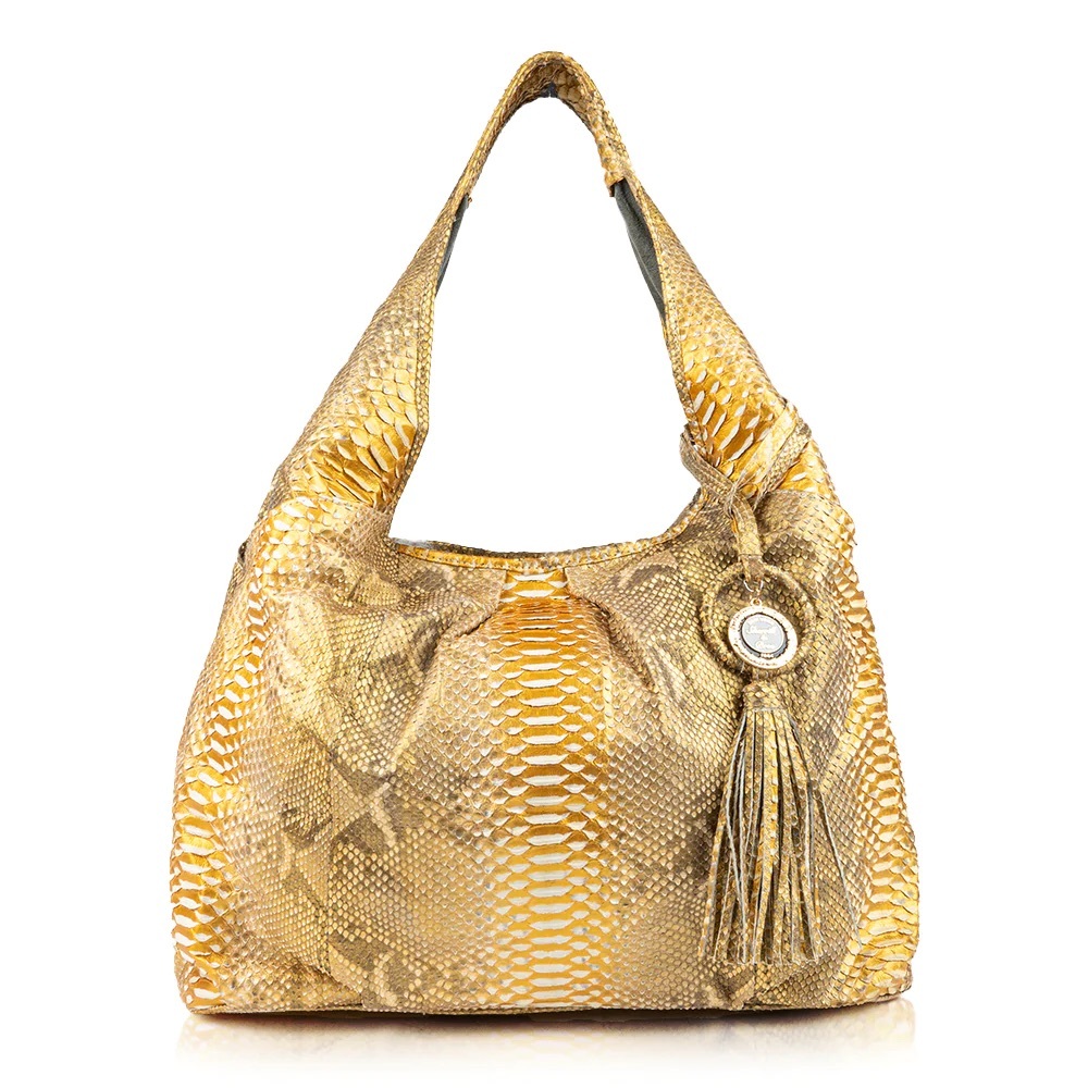 278. NWT WOMENS SHERRILL & BROTHERS MICHELLE GENUINE PYTHON HOBO BAG